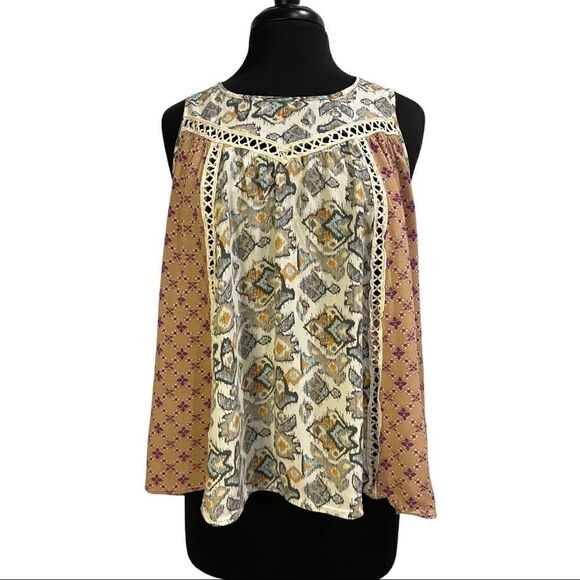 𝅺entro Sleeveless Swing Top Sz S - Picture 1 of 12